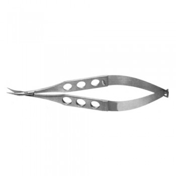 Jaffe Stitch Scissor Curved - Very Sharp Pointed Tips - Medium Blades Stainless Steel, 11 cm - 4 1/2"